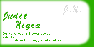 judit migra business card